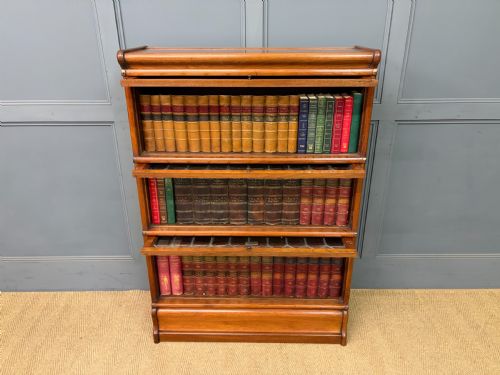 WALNUT GLOBE WERNICKE STACKING BOOKCASE - ADDITIONAL PHOTO 15