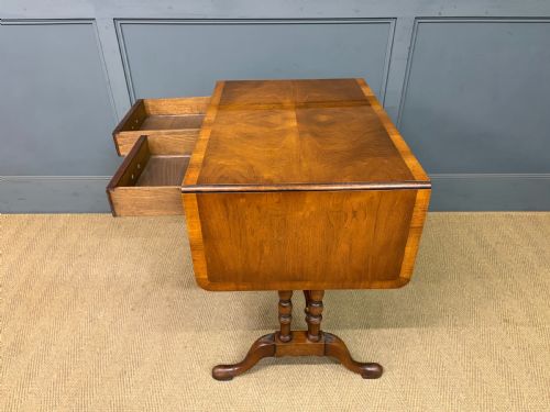 BURR WALNUT SOFA TABLE - ADDITIONAL PHOTO 15