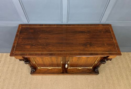 REGENCY PERIOD ROSEWOOD SIDE CABINET - ADDITIONAL PHOTO 3