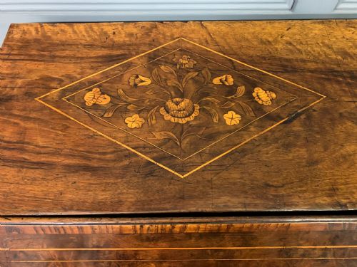 18TH CENTURY DUTCH MARQUETRY WALNUT BUREAU - ADDITIONAL PHOTO 5