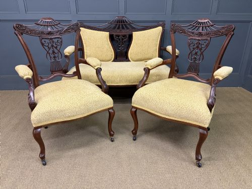 VICTORIAN MAHOGANY 7 PIECE SALON SUITE - ADDITIONAL PHOTO 29