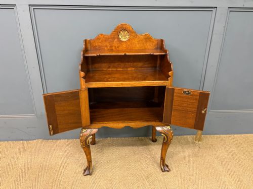 PAIR OF BURR WALNUT BEDSIDE CUPBOARDS BY MAPLE CO - ADDITIONAL PHOTO 7