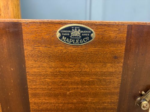 PAIR OF BURR WALNUT BEDSIDE CUPBOARDS BY MAPLE CO - ADDITIONAL PHOTO 8