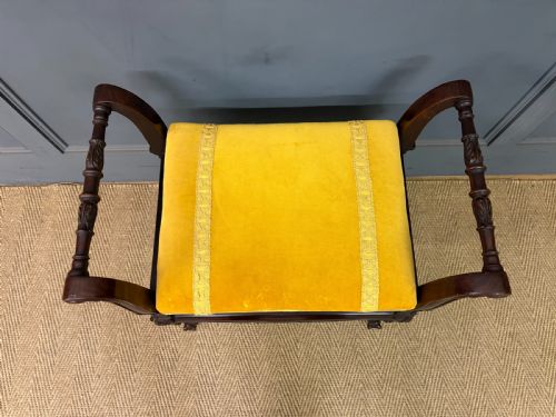 MAHOGANY PIANO STOOL - ADDITIONAL PHOTO 3