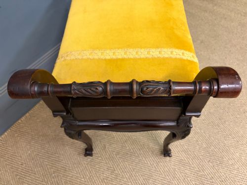 MAHOGANY PIANO STOOL - ADDITIONAL PHOTO 6