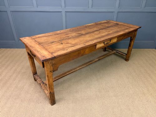 Early 19th Century Fruitwood Farmhouse Refectory Table