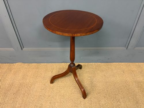 Edwardian Inlaid Mahogany Wine Table