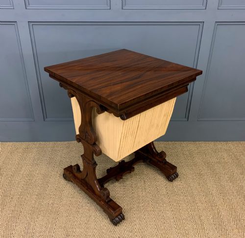 William IV Rosewood Work Table