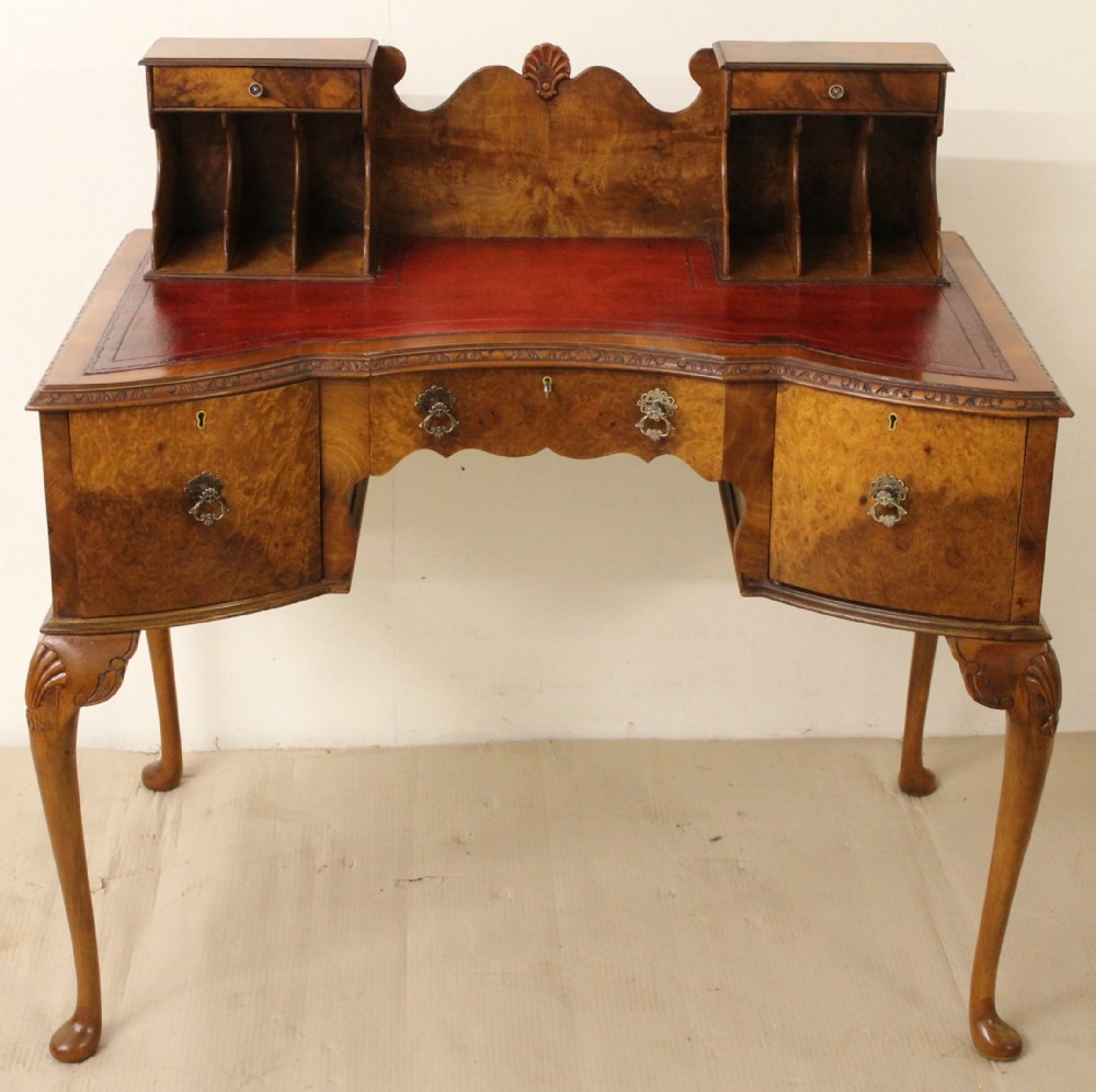 Burr Walnut Writing Desk