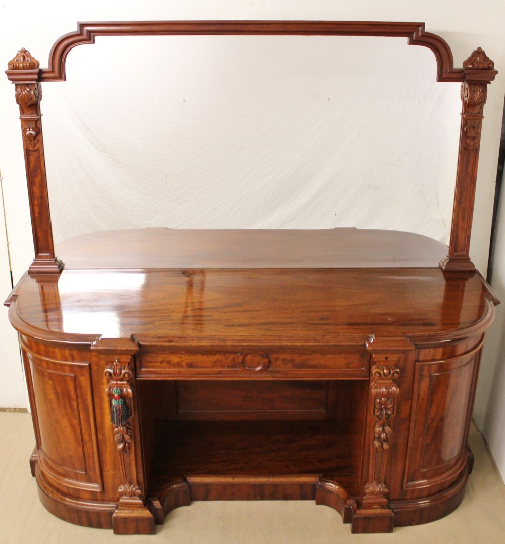 Superb Victorian Mirror Backed Sideboard
