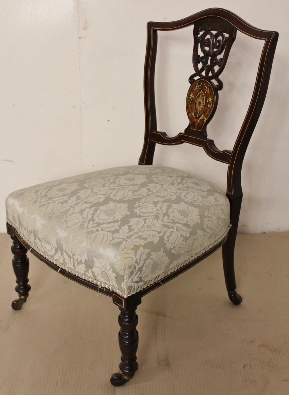 Late Victorian Inlaid Chair