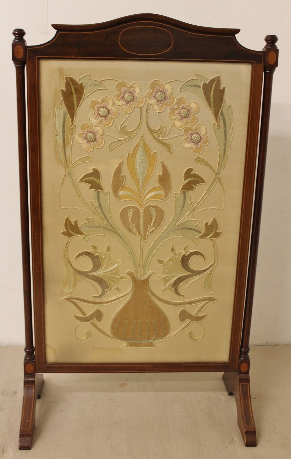 Victorian Mahogany Firescreen