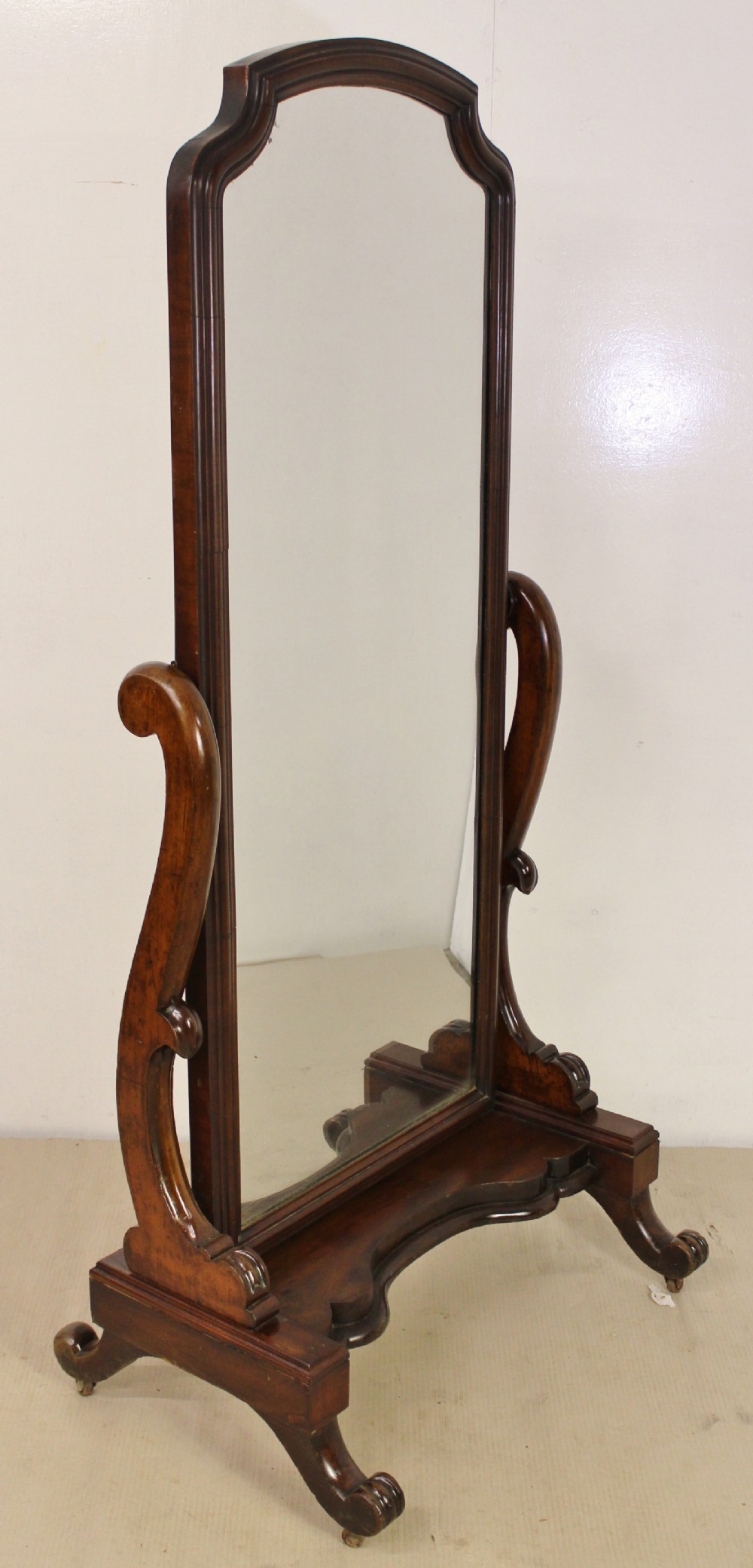 Victorian Mahogany Cheval Mirror
