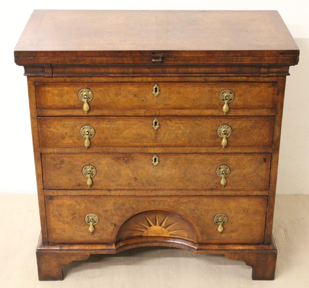 Superb Burr Walnut Bachelors Chest by Tozer