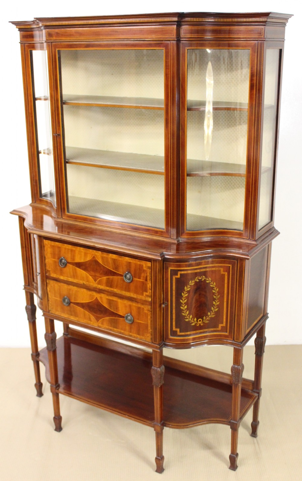 Excellent Inlaid Display Cabinet by Maple and Co