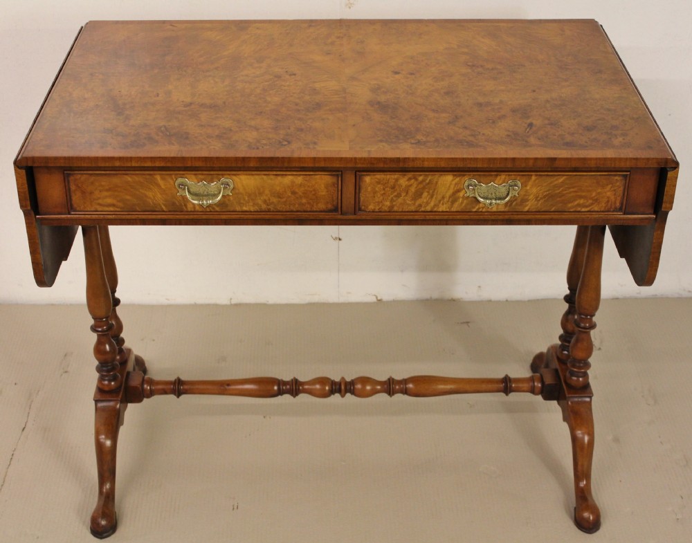Burr Walnut Sofa Table