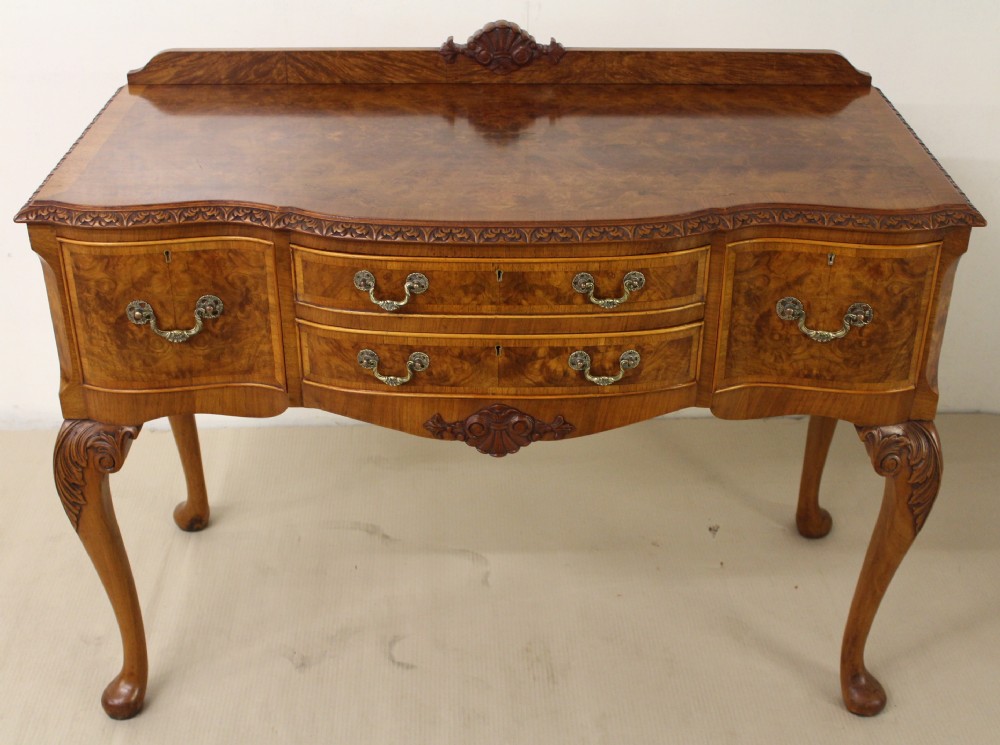 Burr Walnut Serving Table