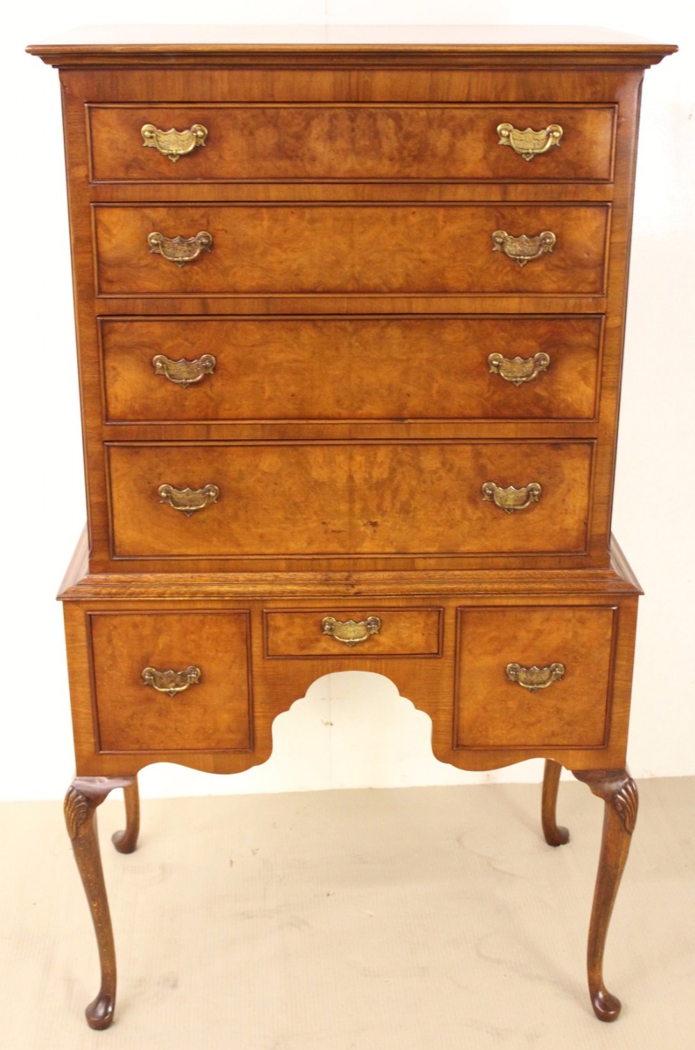 Burr Walnut Tallboy
