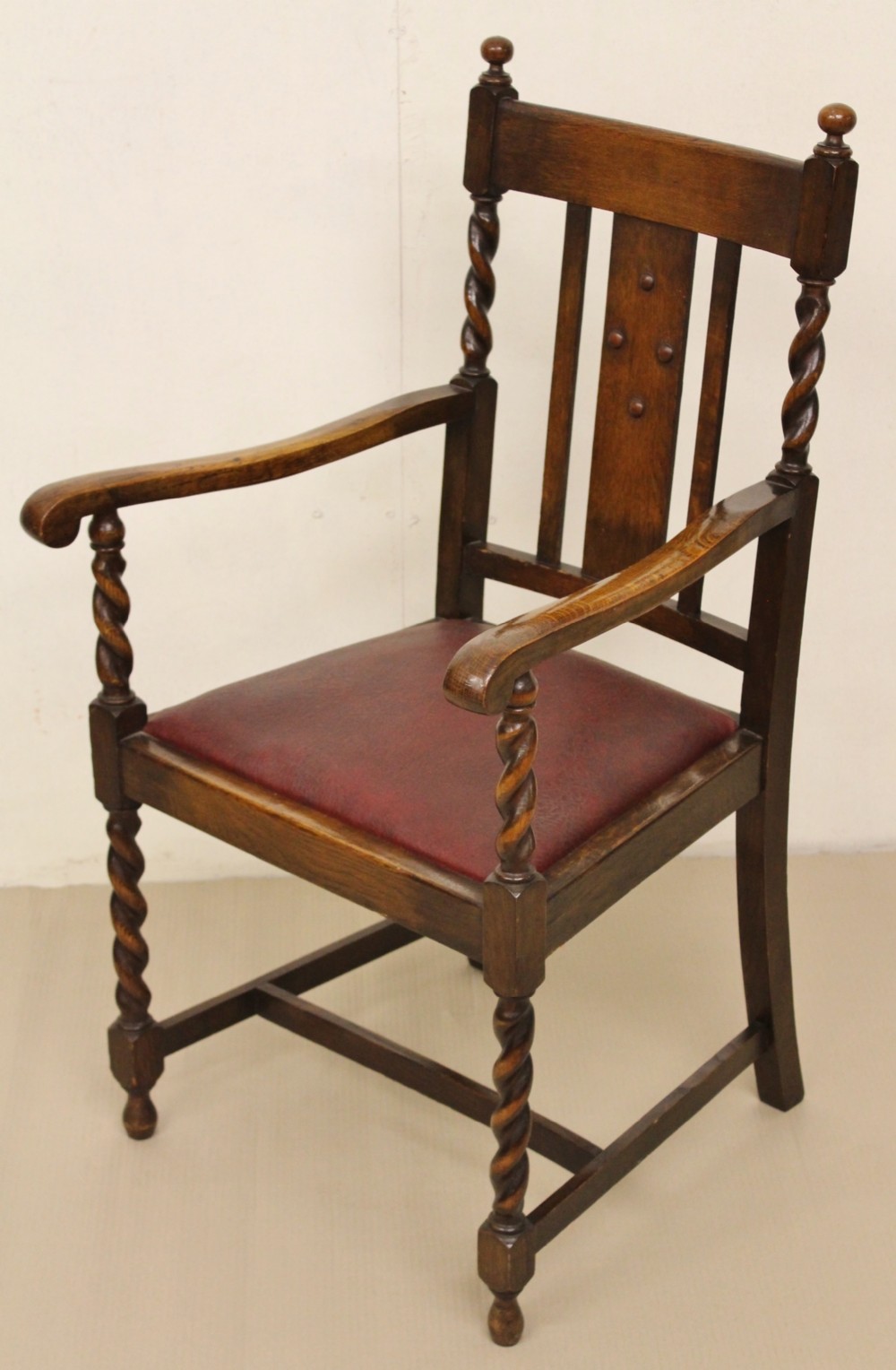 Oak Barley Twist Armchair