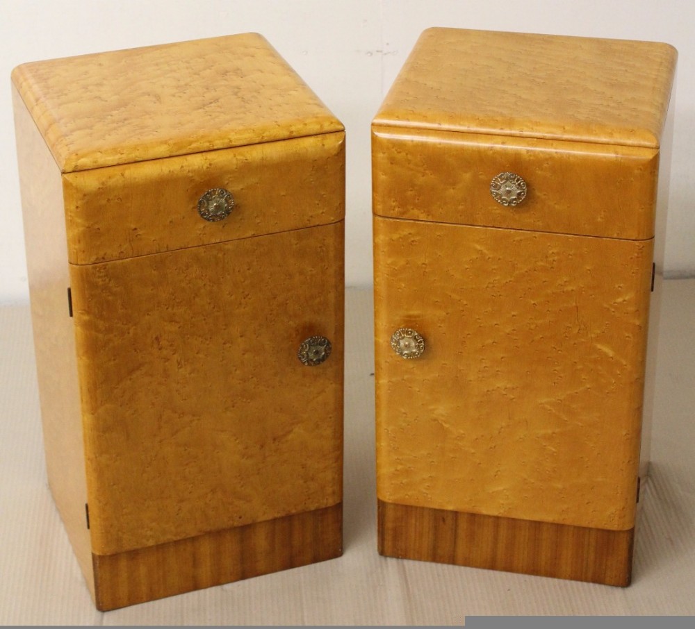 Pair of Art Deco Bedside Cupboards