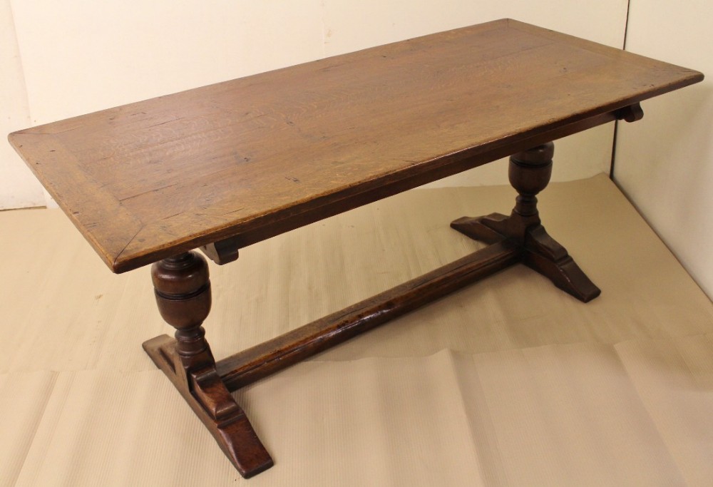 Large Oak Refectory Table