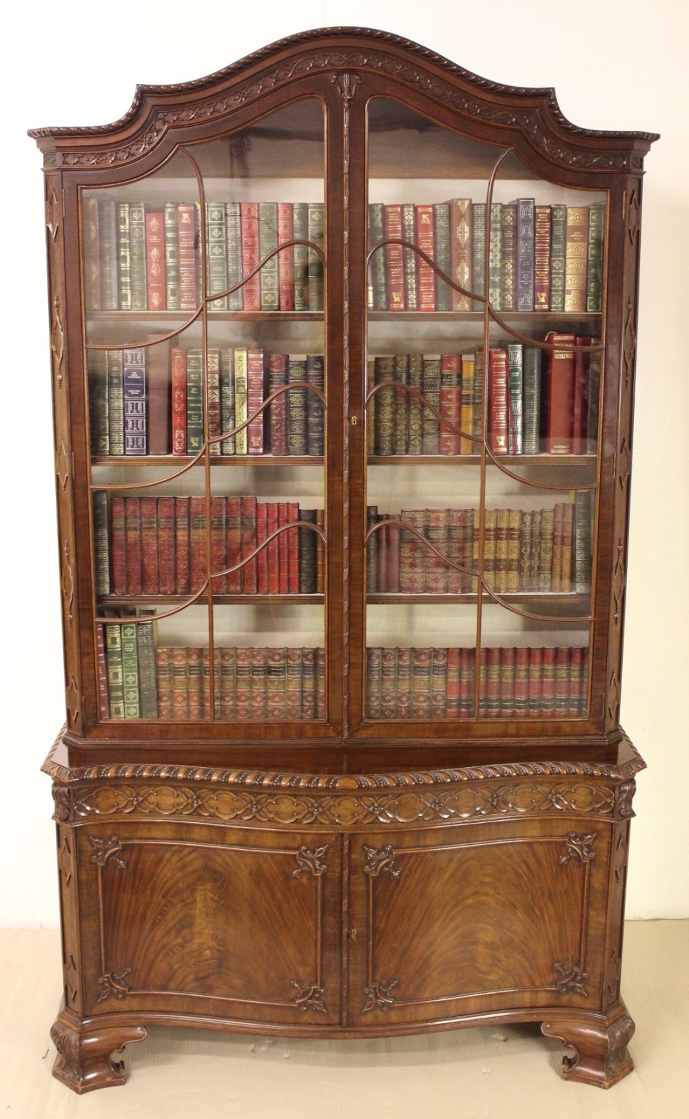 Mahogany Chippendale Style Bookcase by Waring and Gillow