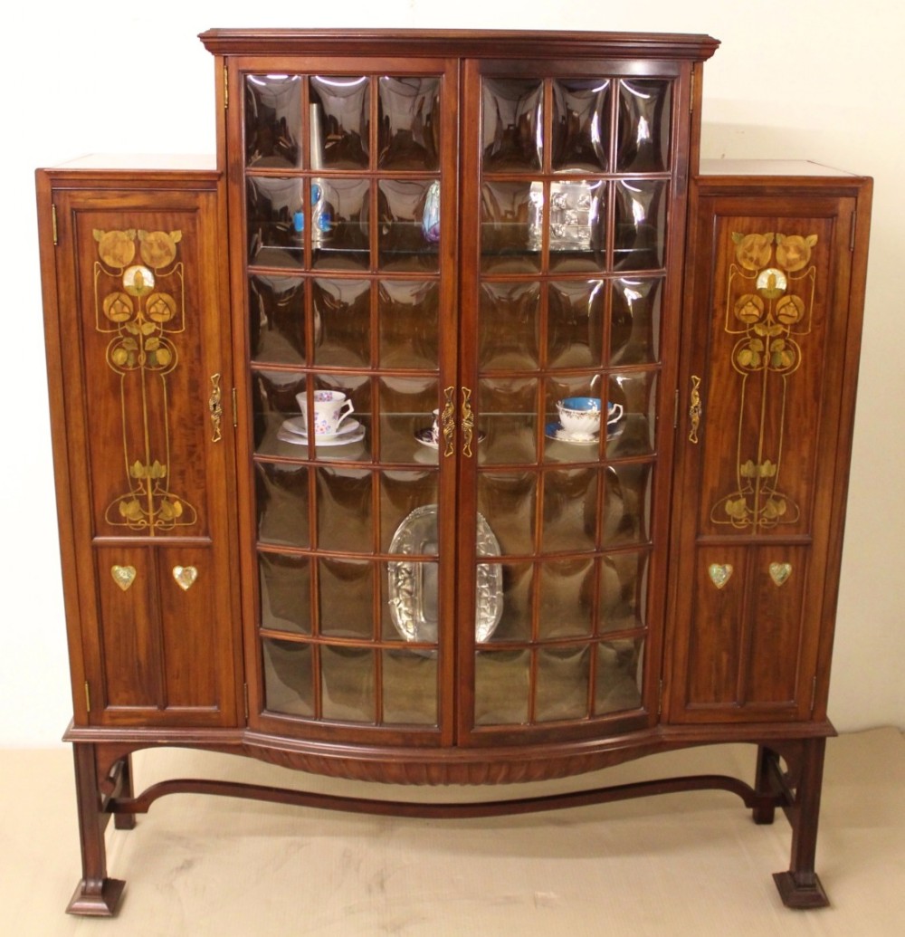 Art Nouveau Display Cabinet by Shapland and Petter