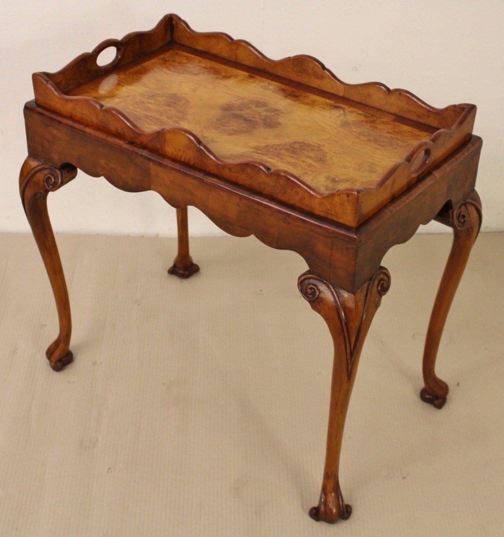 Burr Walnut Tray Top Coffee Table