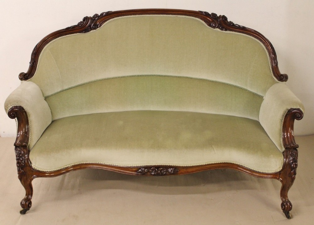 Victorian Rosewood Settee