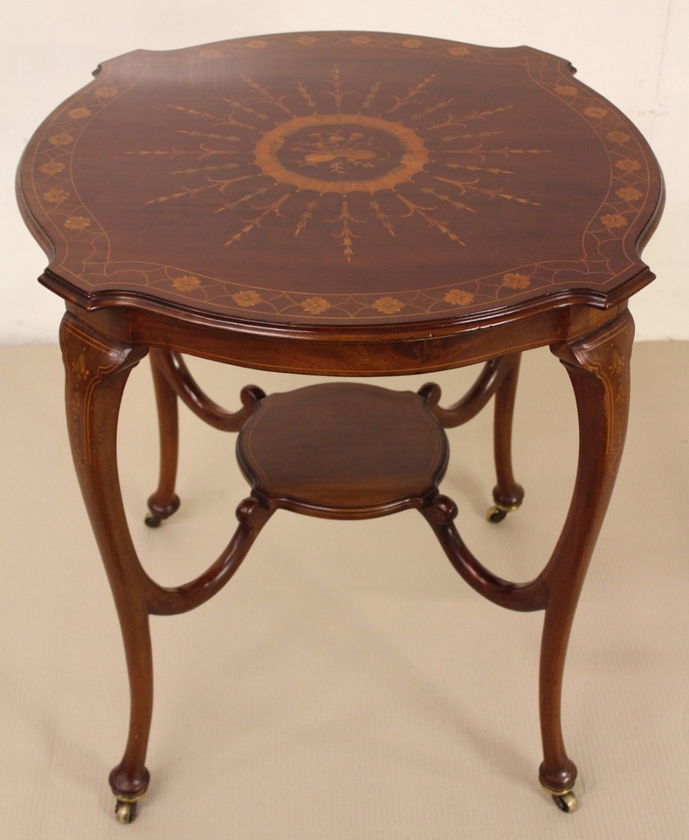 Inlaid Mahogany Occasional Table