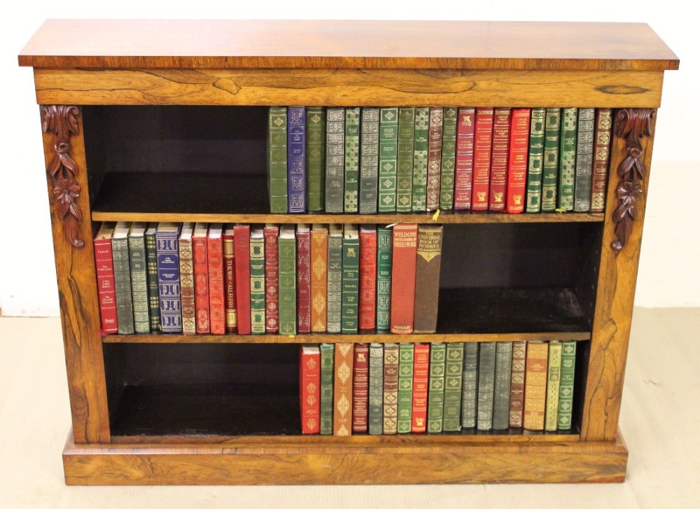 Early Victorian Rosewood Open Bookcase