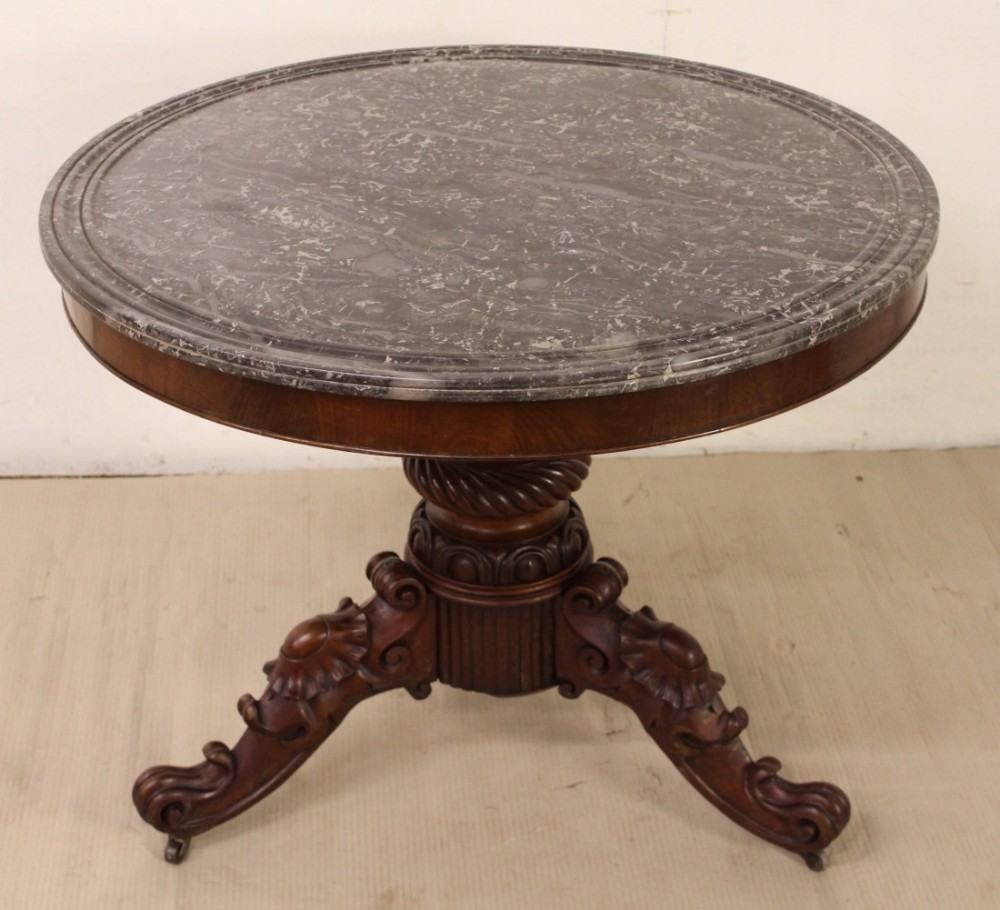 Marble Topped Gueridon Centre Table