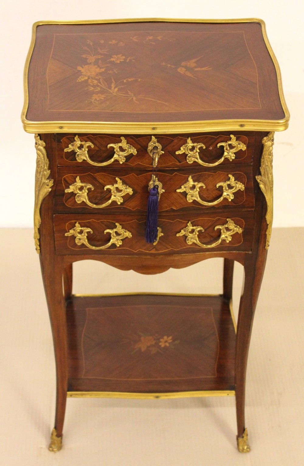 French Rosewood Bombe Chest