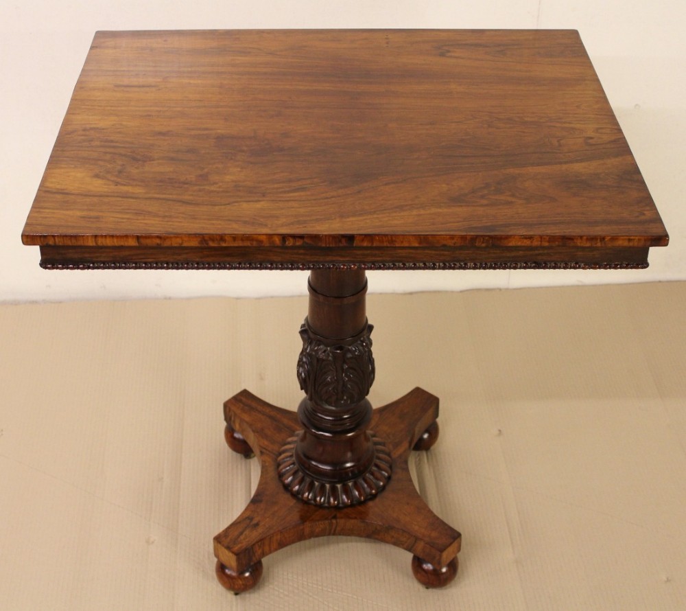 William IV Rosewood Lamp Table