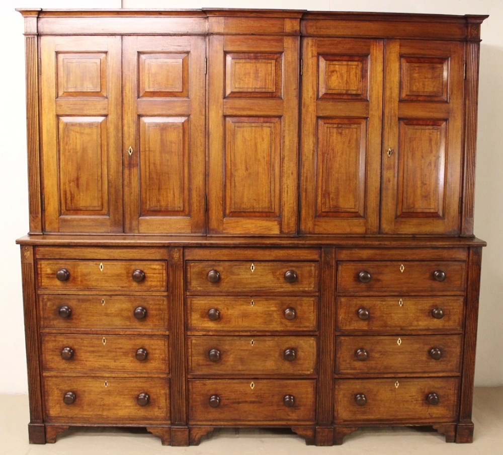 Large Georgian Mahogany Housekeepers Cupboard