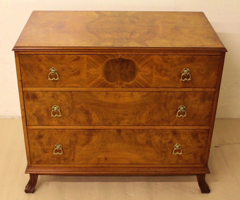 Burr Walnut Chest by Waring and Gillow