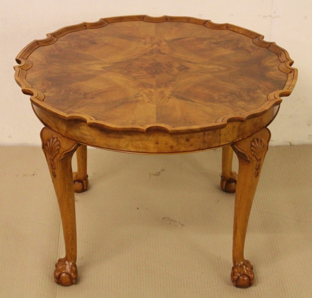 Large Burr Walnut Coffee Table