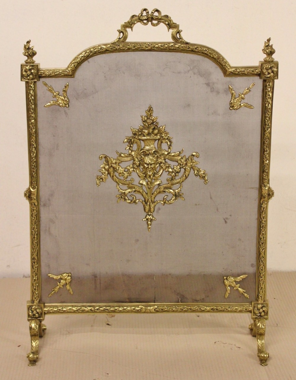 Ornate Brass Firescreen