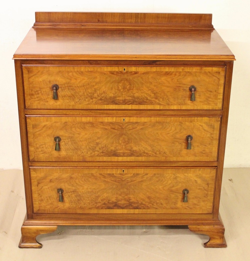 Burr Walnut Art Deco Chest of Drawers