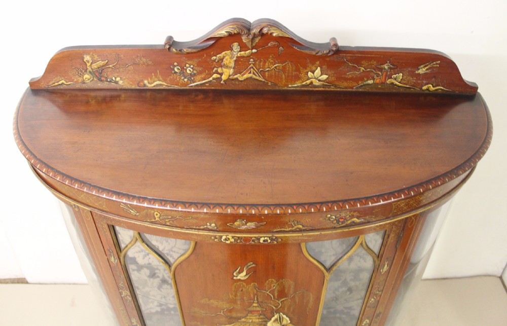 Chinoiserie Half Moon Display Cabinet View III