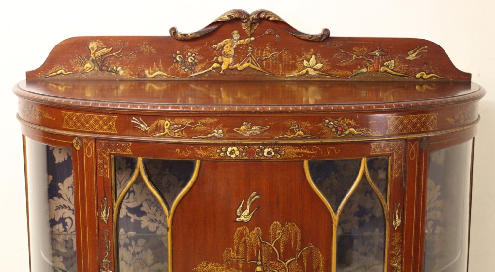 Chinoiserie Half Moon Display Cabinet View VI