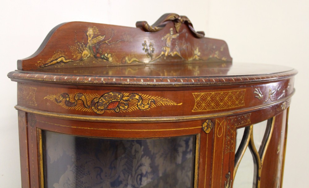 Chinoiserie Half Moon Display Cabinet View X