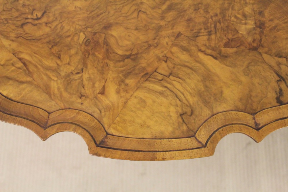 Round Burr Walnut coffee Table View IV