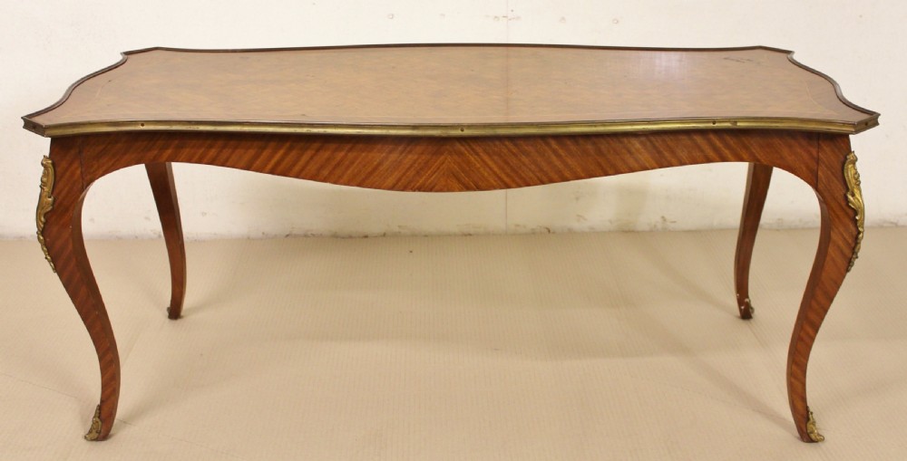 French Kingwood Parquetry Coffee Table View VI