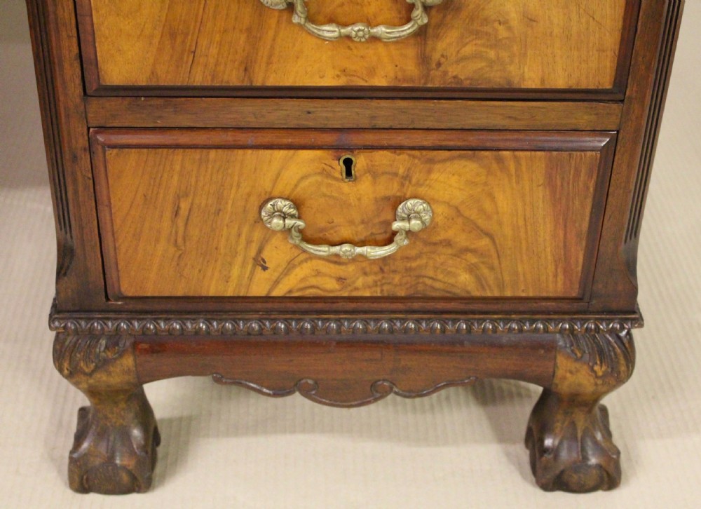 Chippendale Style Walnut Pedestal Desk View X