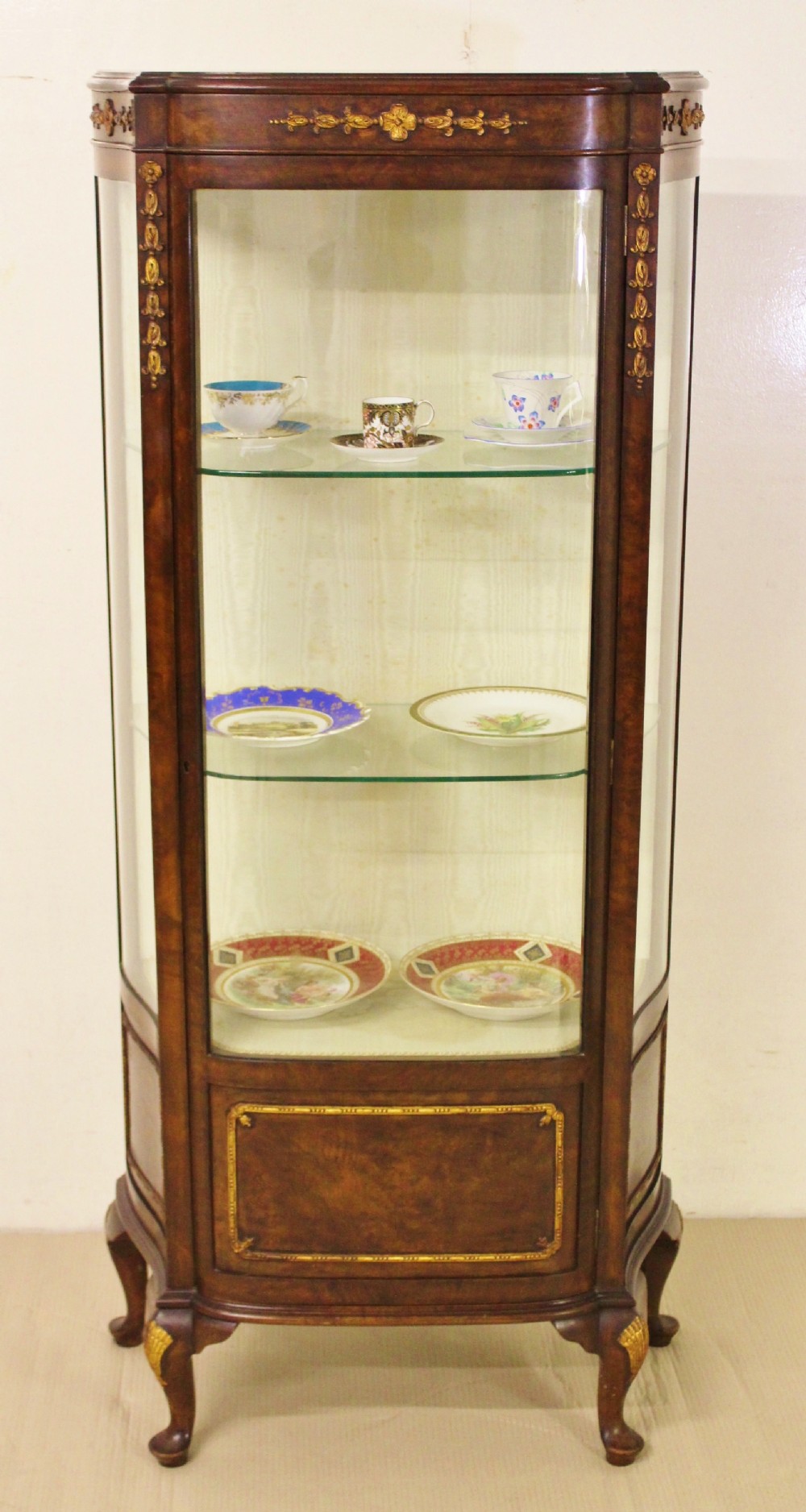 Burr Walnut Vitrine by Maple and Co