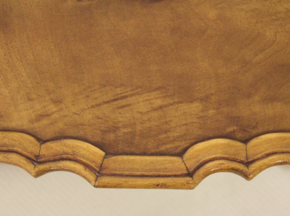 Round Burr Walnut Coffee Table View IV