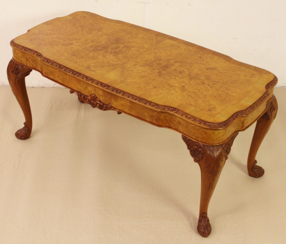 Good Quality Burr Walnut Coffee Table
