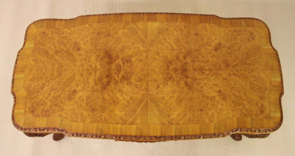 Good Quality Burr Walnut Coffee Table View V