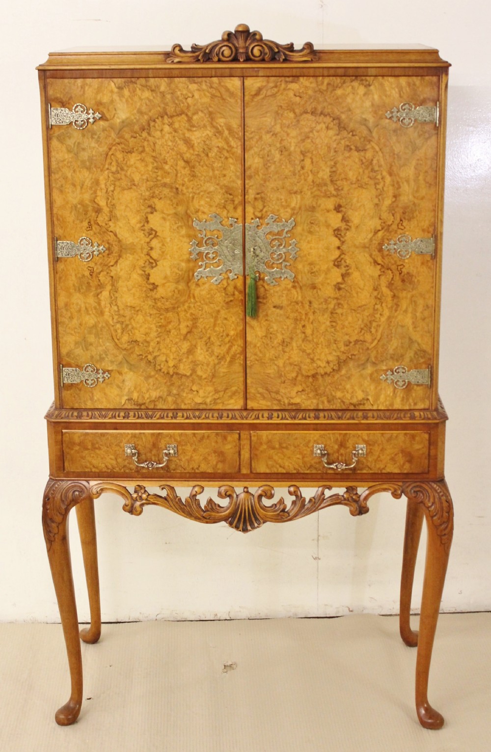 Burr Walnut Cocktail Cabinet